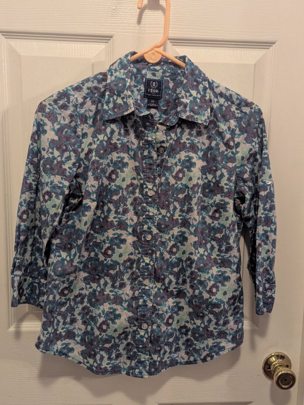 Izod colorful button down - petite medium